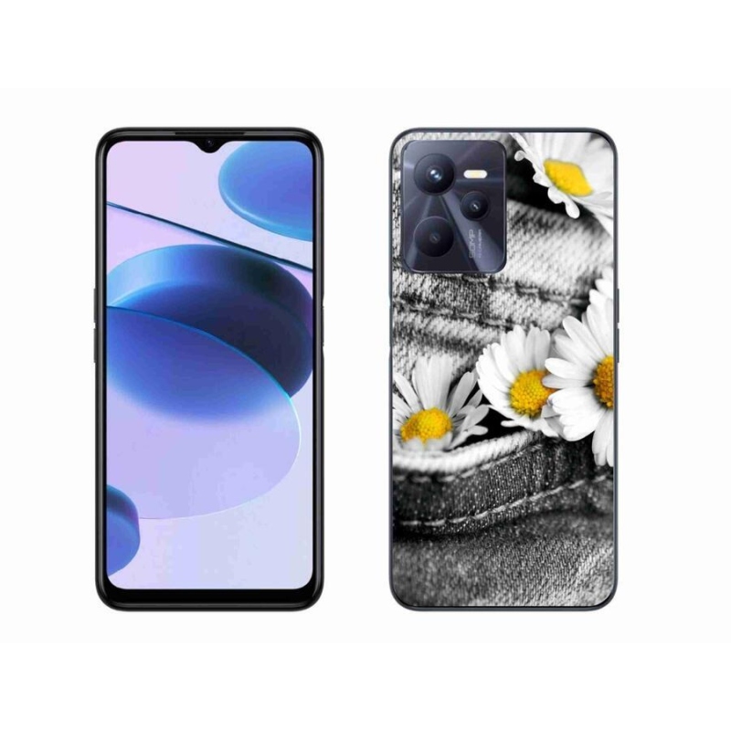 Gél tok mmCase mobiltelefonhoz Realme C35 - százszorszépek