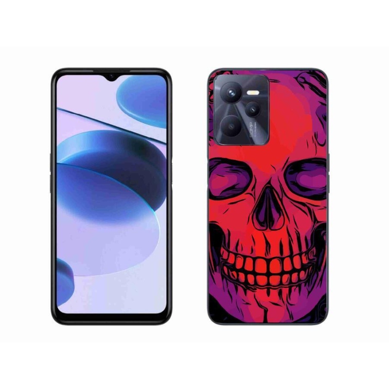 Gél tok mmCase mobiltelefonhoz Realme C35 - koponya