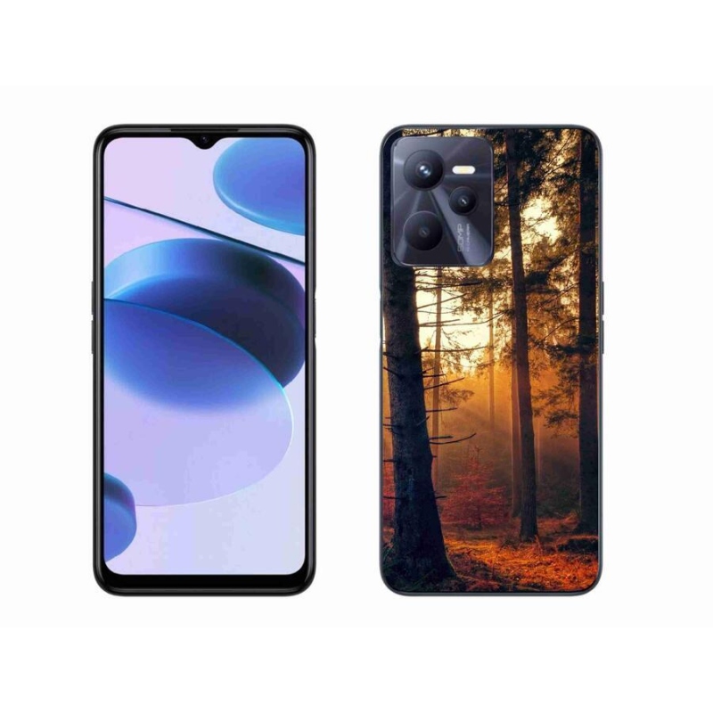 Gél tok mmCase mobiltelefonhoz Realme C35 - erdő