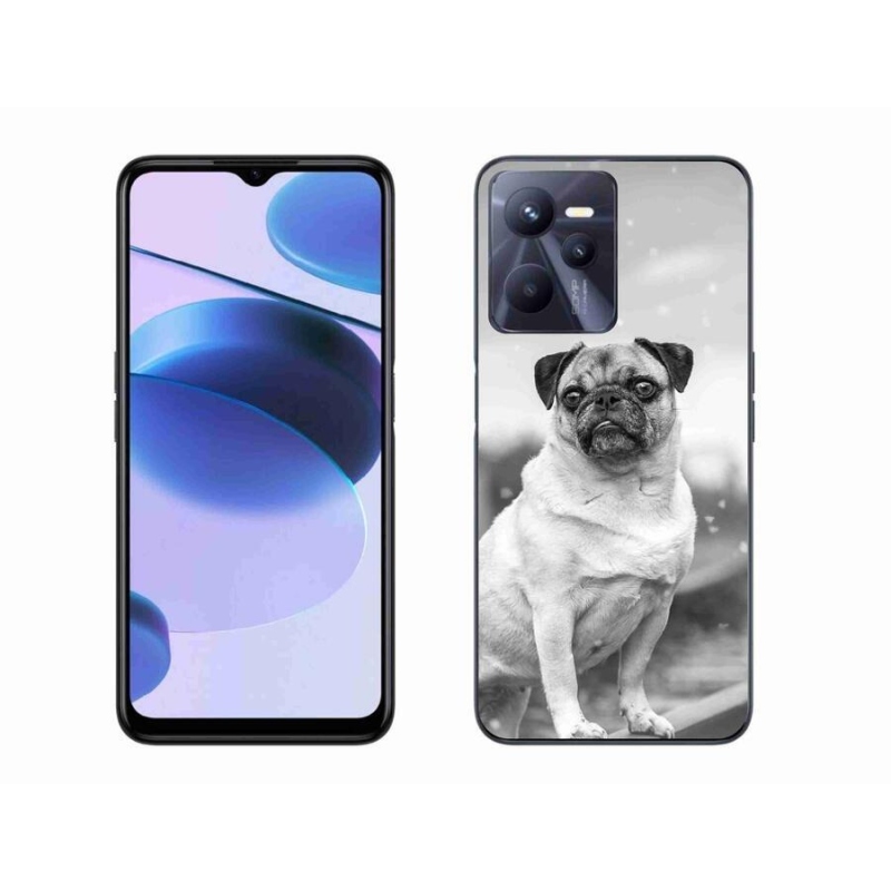 Gél tok mmCase mobiltelefonhoz Realme C35 - mopsz