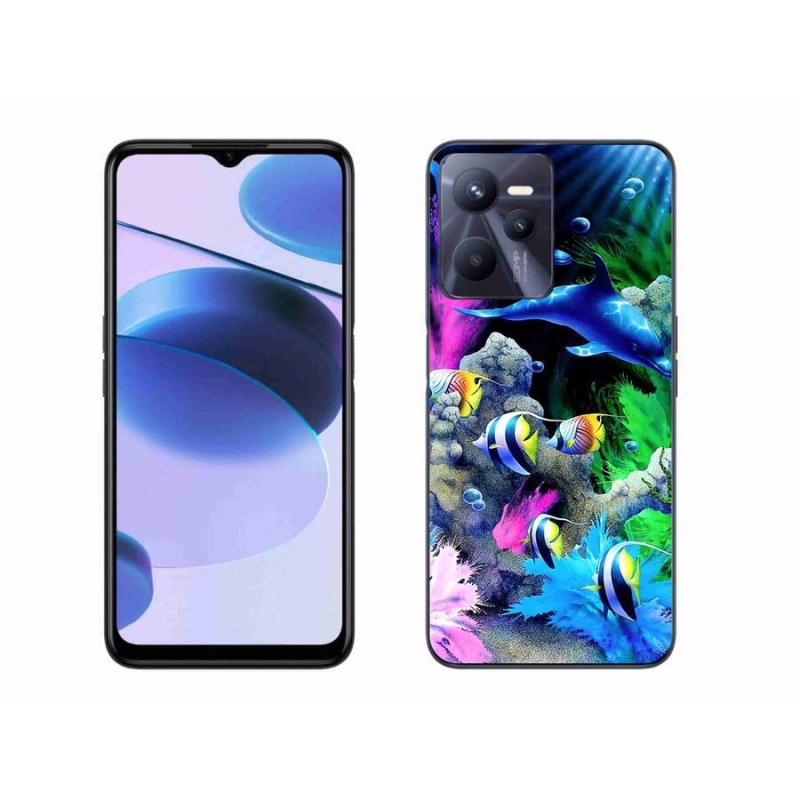 Gél tok mmCase mobilhoz Realme C35 - tengeri világ