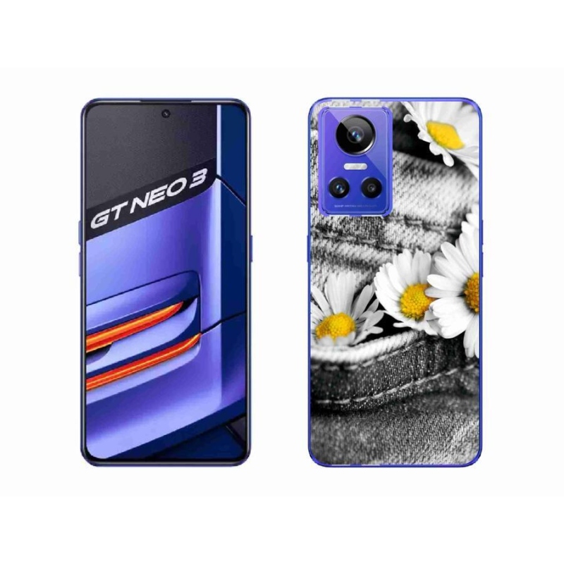 Gél tok mmCase mobiltelefonhoz Realme GT Neo 3 - margaréták