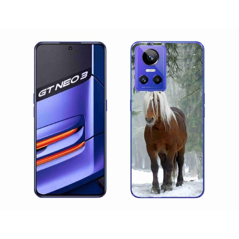 Gél tok mmCase mobilhoz Realme GT Neo 3 - ló az erdőben