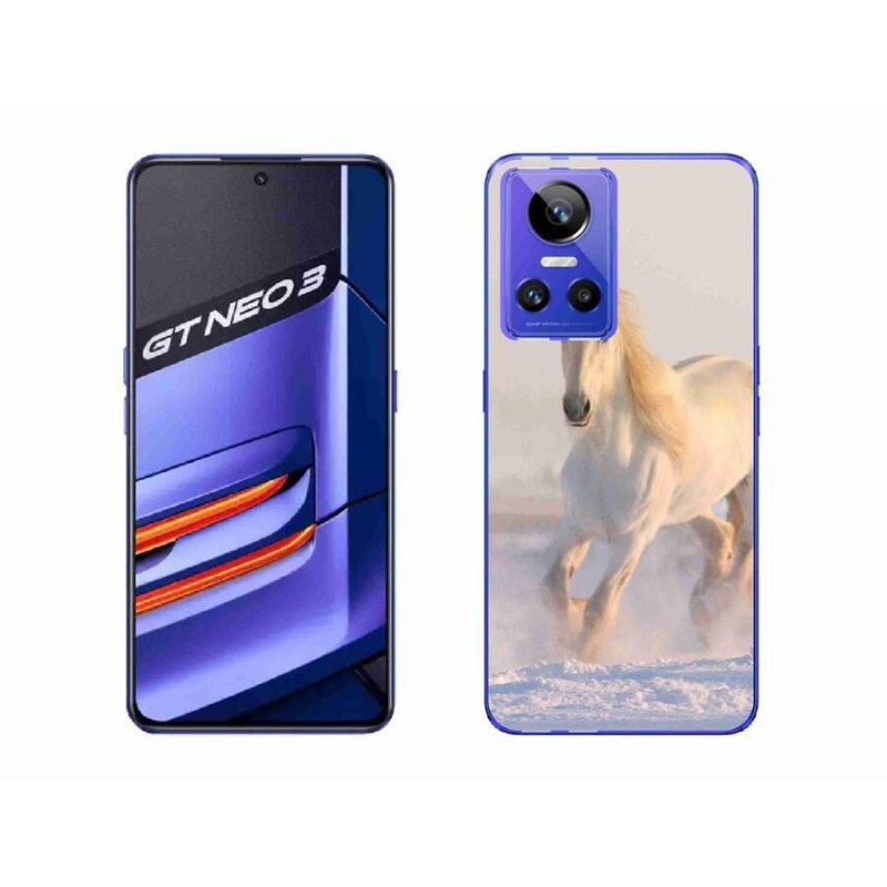 Gél tok mmCase mobilhoz Realme GT Neo 3 - ló a hóban