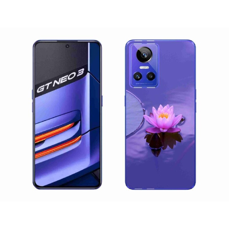 Gél tok mmCase mobilhoz Realme GT Neo 3 - virág a felületen