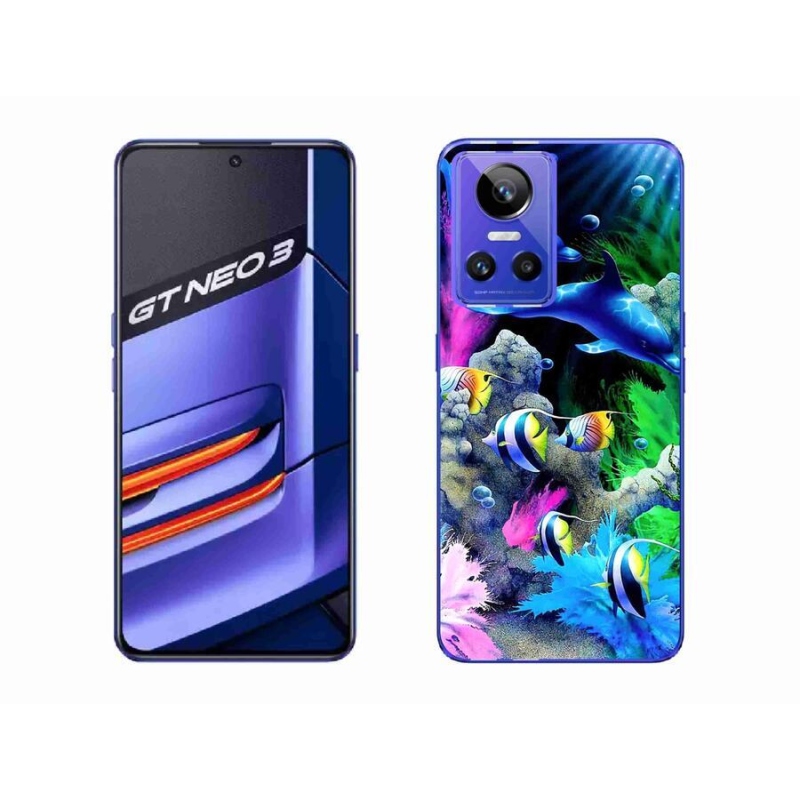 Gél tok mmCase mobiltelefonhoz Realme GT Neo 3 - tengeri világ