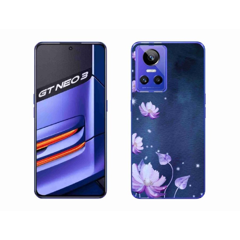 Gél tok mmCase mobilhoz Realme GT Neo 3 - hulló virágok