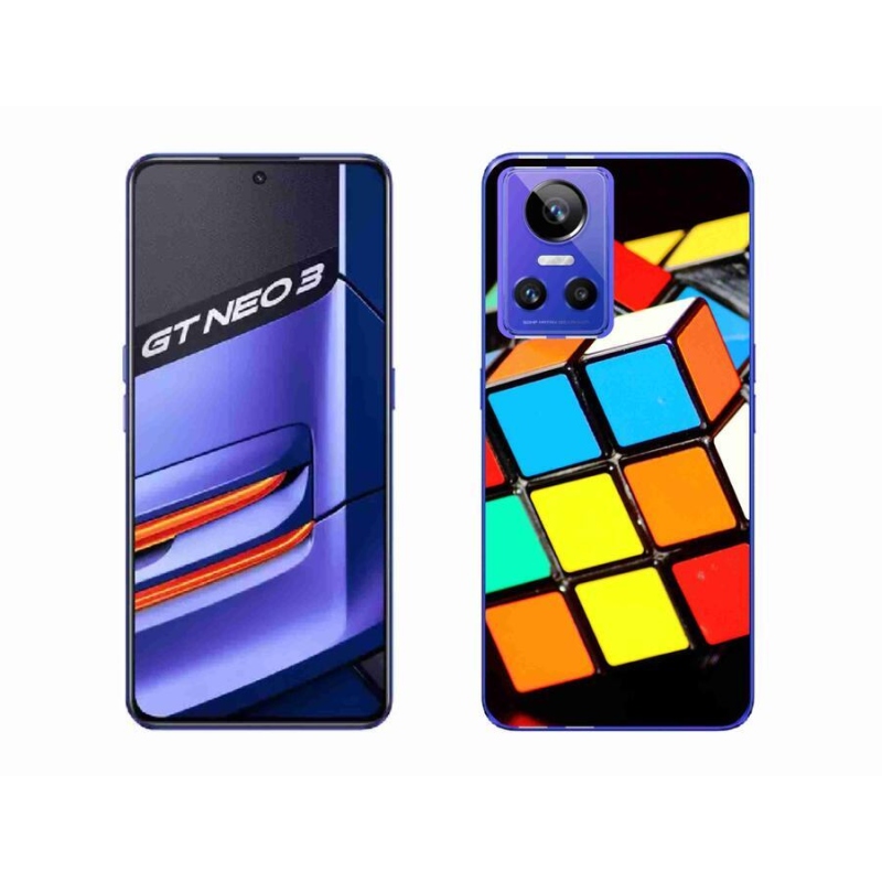 Gél tok mmCase mobilhoz Realme GT Neo 3 - Rubik kocka