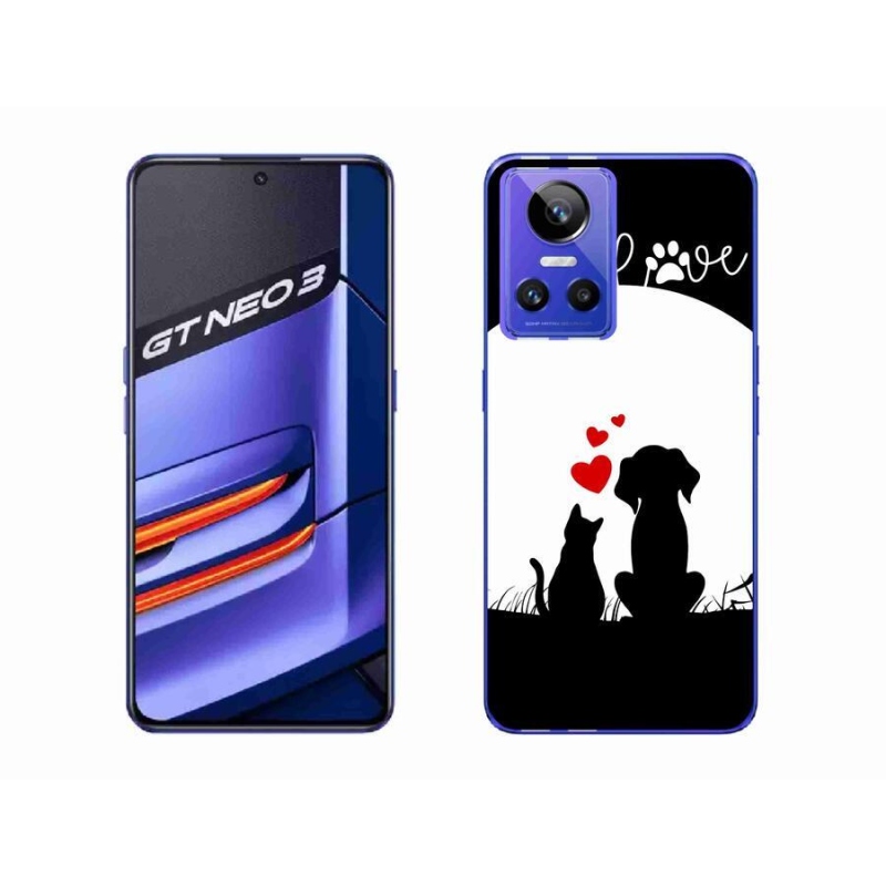 Gél tok mmCase a Realme GT Neo 3 számára - állatszerelem