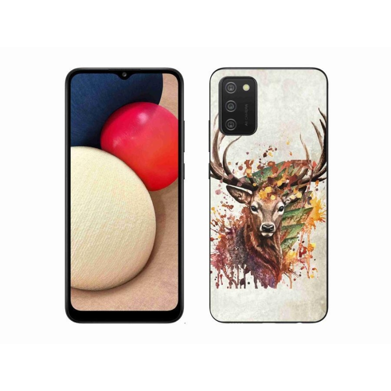 Gél tok mmCase Samsung Galaxy A02s (164.2x75.9x9.1mm) - szarvas 1