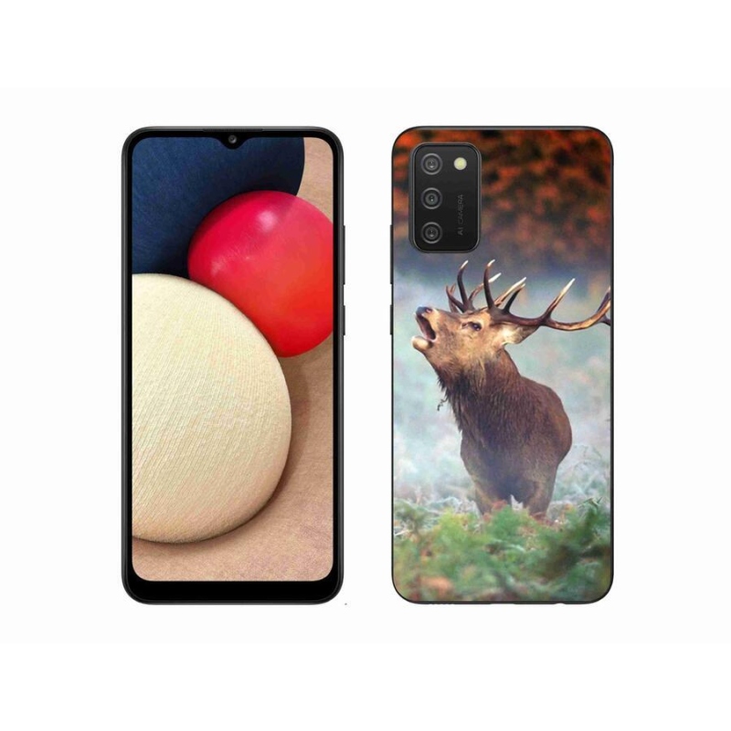 Gél tok mmCase mobiltelefonhoz Samsung Galaxy A02s (164.2x75.9x9.1mm) - szarvas 2