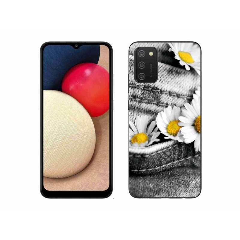 Gél tok mmCase mobiltelefonhoz Samsung Galaxy A02s (164.2x75.9x9.1mm) - százszorszépek