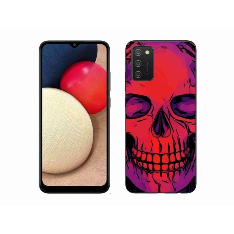 Gél tok mmCase mobiltelefonhoz Samsung Galaxy A02s (164.2x75.9x9.1mm) - koponya