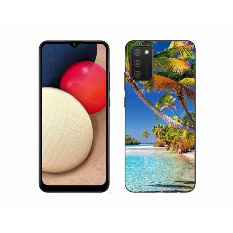 Gél tok mmCase mobiltelefonhoz Samsung Galaxy A02s (164.2x75.9x9.1mm) - tengerparti tengerpart