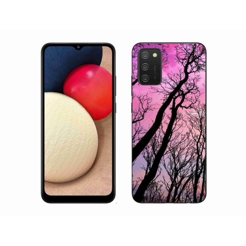 Gél tok mmCase mobiltelefonhoz Samsung Galaxy A02s (164.2x75.9x9.1mm) - kidőlt fák