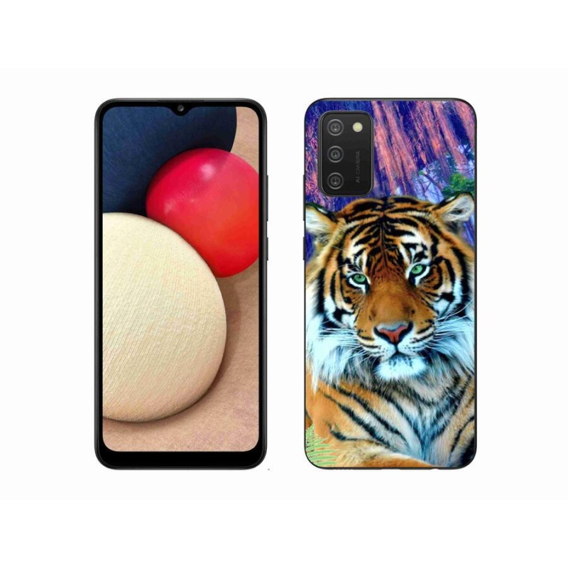 Gél tok mmCase mobiltelefonhoz Samsung Galaxy A02s (164.2x75.9x9.1mm) - tigris