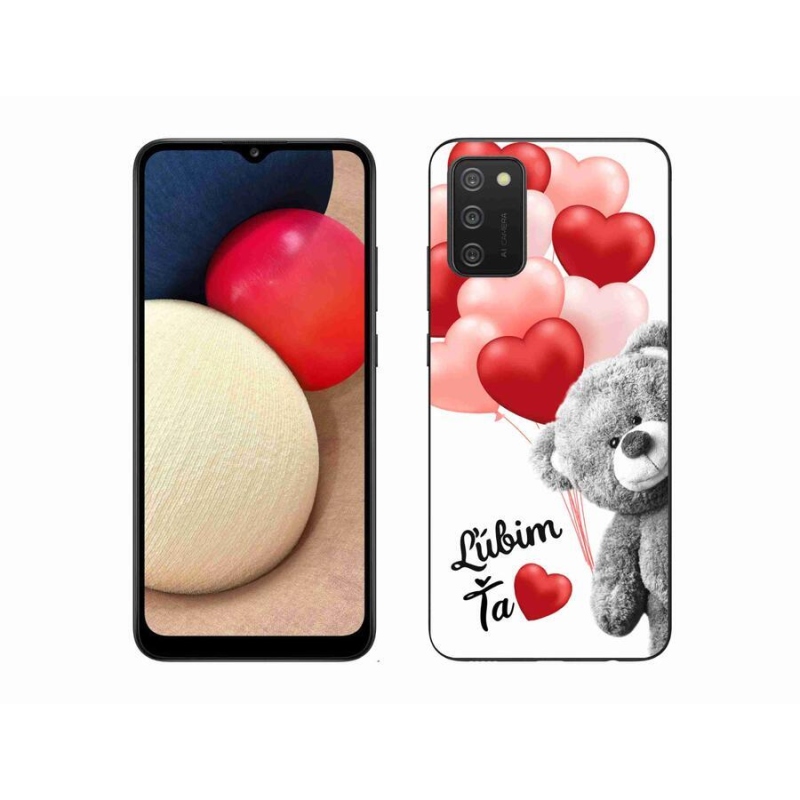 Gél tok mmCase mobiltelefonhoz Samsung Galaxy A02s (164.2x75.9x9.1mm) - I love you en