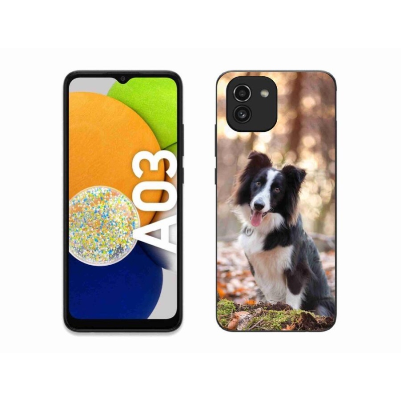 Gél tok mmCase mobiltelefonhoz Samsung Galaxy A03 - border colie 1