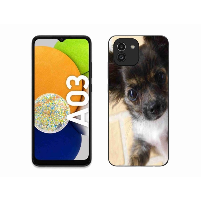 Gél tok mmCase mobiltelefonhoz Samsung Galaxy A03 - chihuahua 2