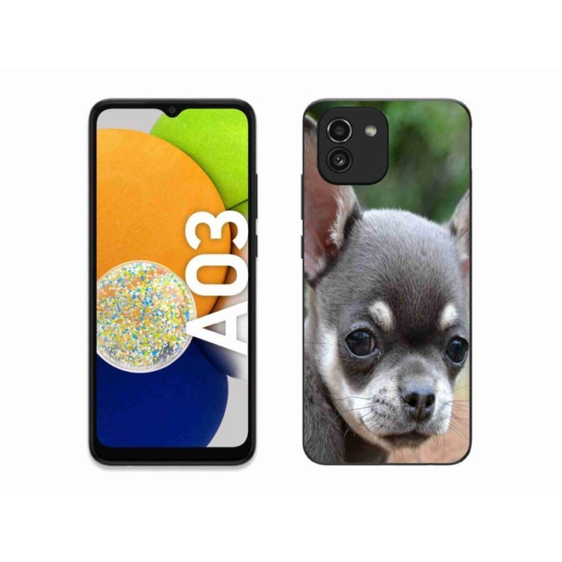 Gél tok mmCase mobiltelefonhoz Samsung Galaxy A03 - chihuahua