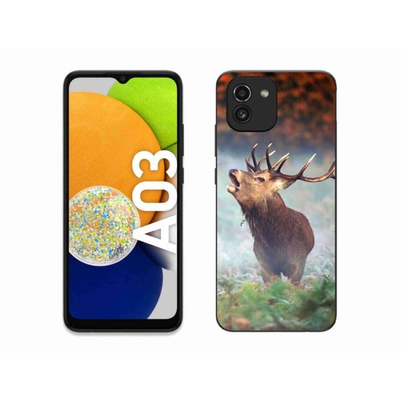 Gél tok mmCase mobiltelefonhoz Samsung Galaxy A03 - szarvas 2