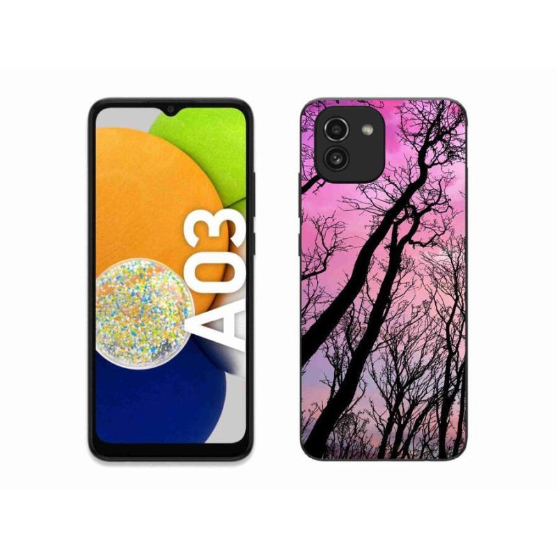 Gél tok mmCase mobiltelefonhoz Samsung Galaxy A03 - kidőlt fák