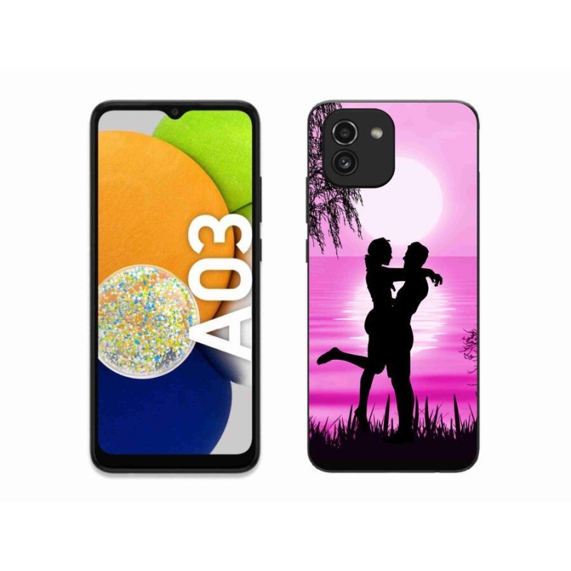 Gél tok mmCase mobiltelefonhoz Samsung Galaxy A03 - naplemente
