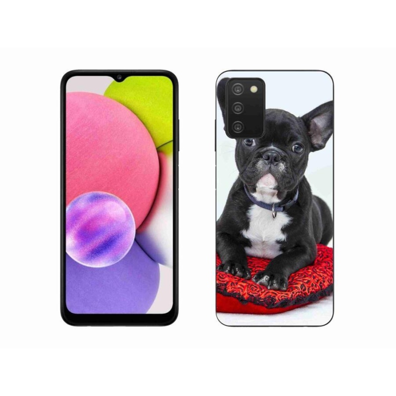Gél tok mmCase mobiltelefonhoz Samsung Galaxy A03s (166.6 x 75.9 x 9.1) - bulldog
