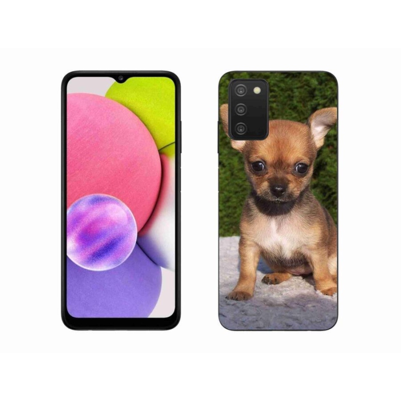 Gél tok mmCase mobiltelefonhoz Samsung Galaxy A03s (166.6 x 75.9 x 9.1) - chihuahua 3