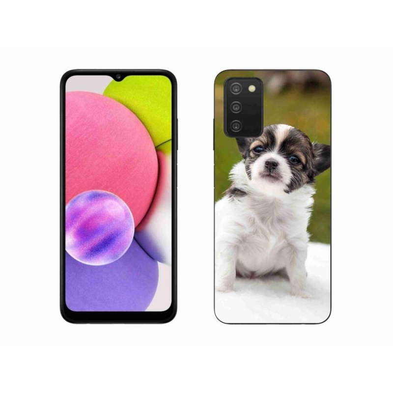 Gél tok mmCase mobiltelefonhoz Samsung Galaxy A03s (166.6 x 75.9 x 9.1) - chihuahua 4