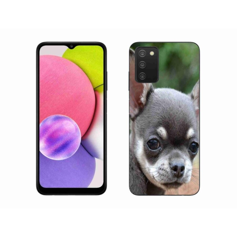 Gél tok mmCase mobiltelefonhoz Samsung Galaxy A03s (166.6 x 75.9 x 9.1) - chihuahua