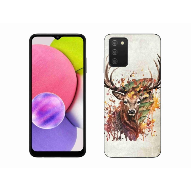 Gél tok mmCase Samsung Galaxy A03s (166.6 x 75.9 x 9.1) - szarvas 1