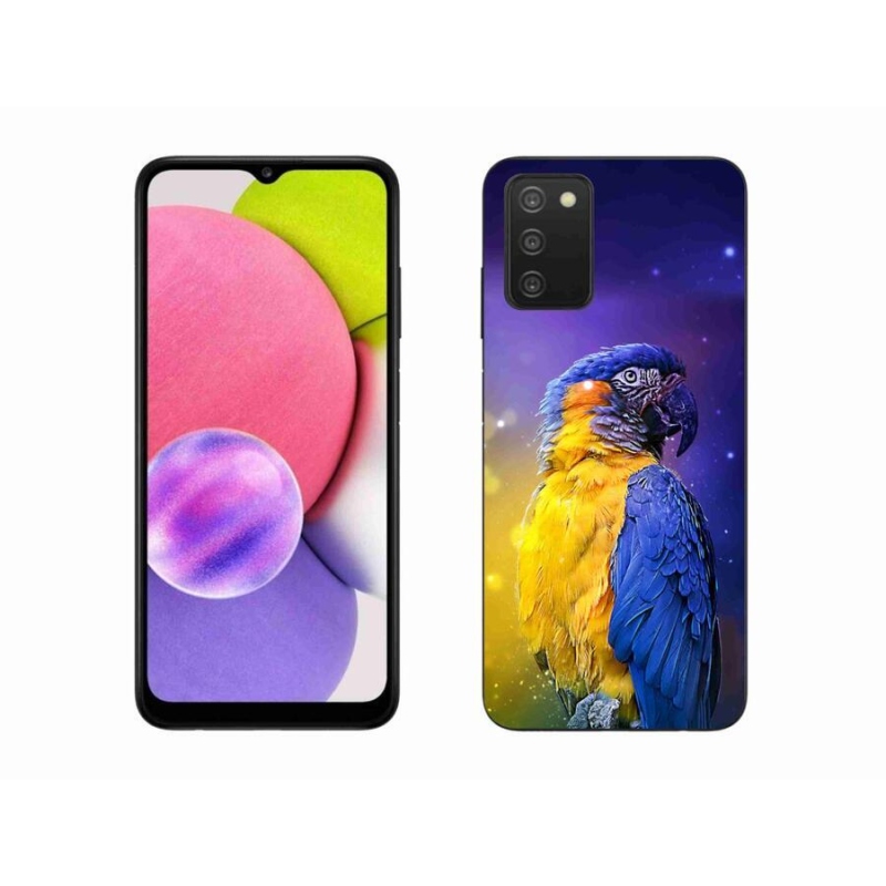 Gél tok mmCase Samsung Galaxy A03s (166.6 x 75.9 x 9.1) - papagáj ara 1