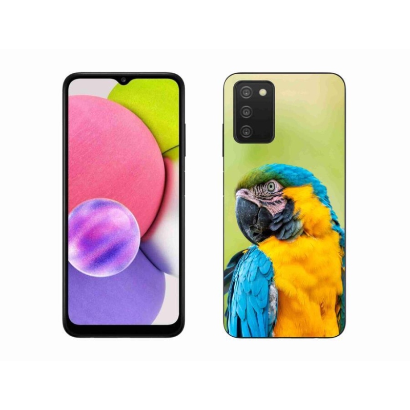 Gél tok mmCase Samsung Galaxy A03s (166.6 x 75.9 x 9.1) - papagáj ara 2