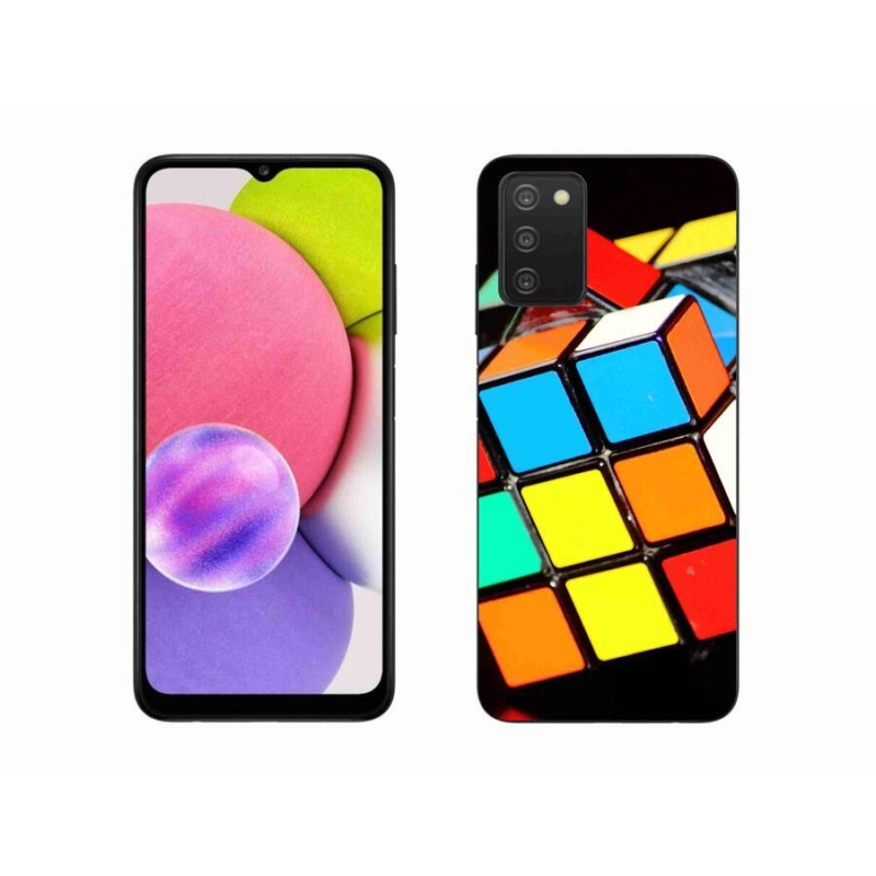 Gél tok mmCase mobil Samsung Galaxy A03s (166.6 x 75.9 x 9.1) - rubikova kostka