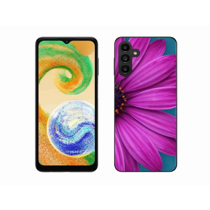 Gél tok mmCase mobiltelefonhoz Samsung Galaxy A04s (164.7x76.7x9.1mm) - lila margaréta