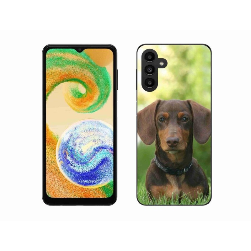 Gél tok mmCase mobiltelefonhoz Samsung Galaxy A04s (164.7x76.7x9.1mm) - barna tacskó