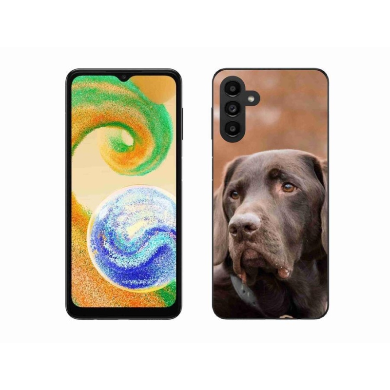 Gél tok mmCase mobiltelefonhoz Samsung Galaxy A04s (164.7x76.7x9.1mm) - barna labrador