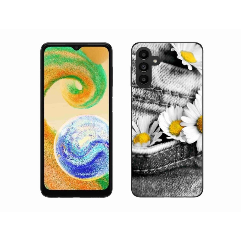Gél tok mmCase mobiltelefonhoz Samsung Galaxy A04s (164.7x76.7x9.1mm) - százszorszépek