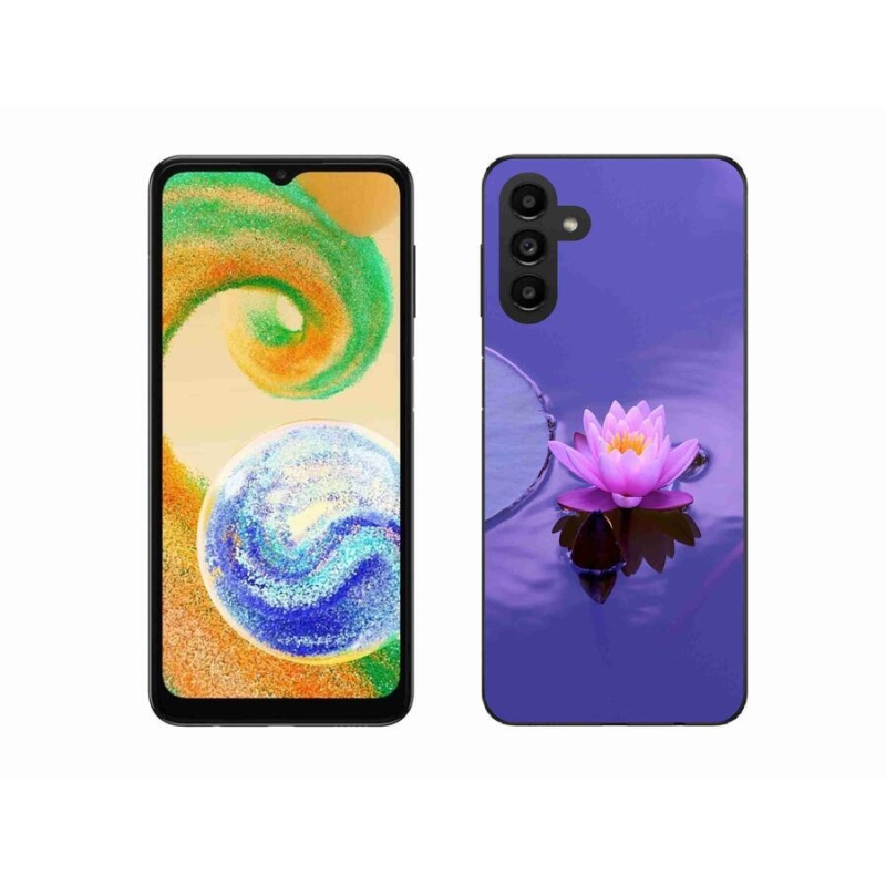 Gél tok mmCase mobiltelefonhoz Samsung Galaxy A04s (164.7x76.7x9.1mm) - virág a felületen