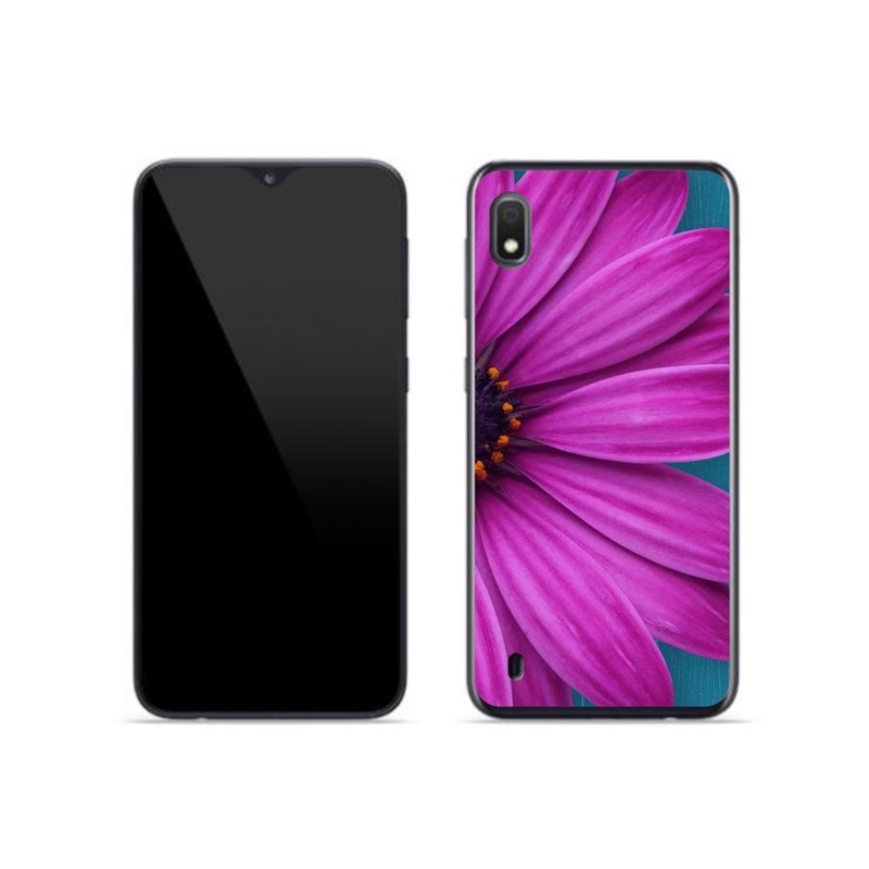 Gél tok mmCase mobiltelefonhoz Samsung Galaxy A10 - lila margaréta