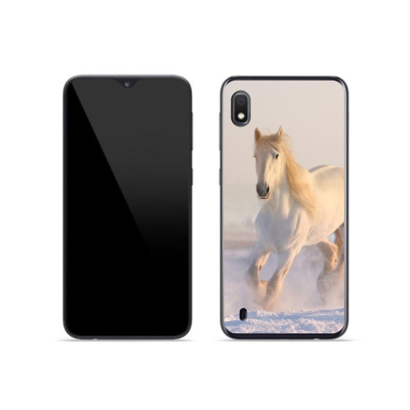 Gél tok mmCase mobiltelefonhoz Samsung Galaxy A10 - ló a hóban