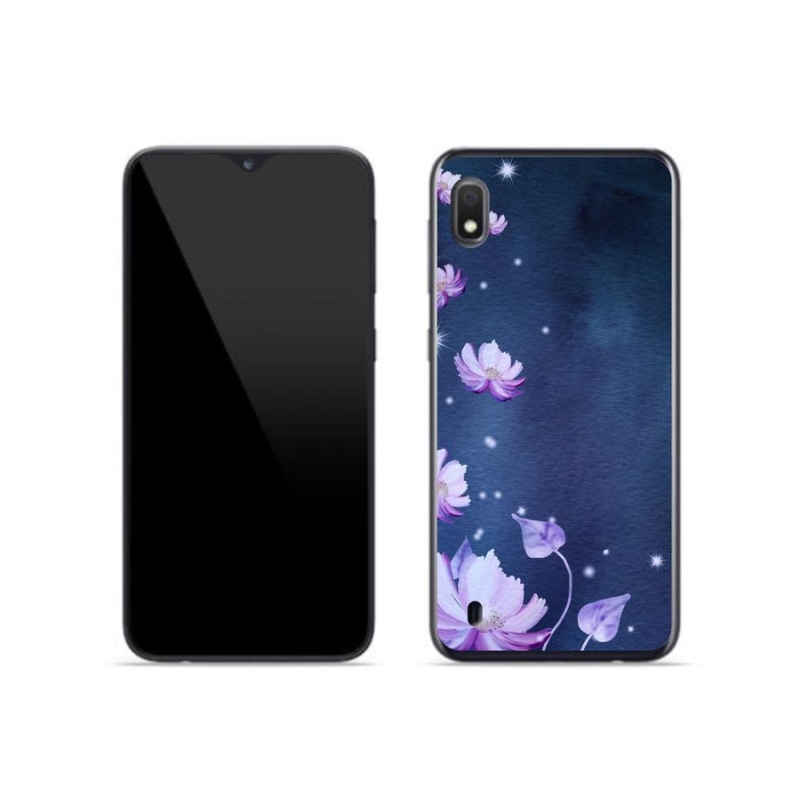Gél tok mmCase mobiltelefonhoz Samsung Galaxy A10 - hulló virágok