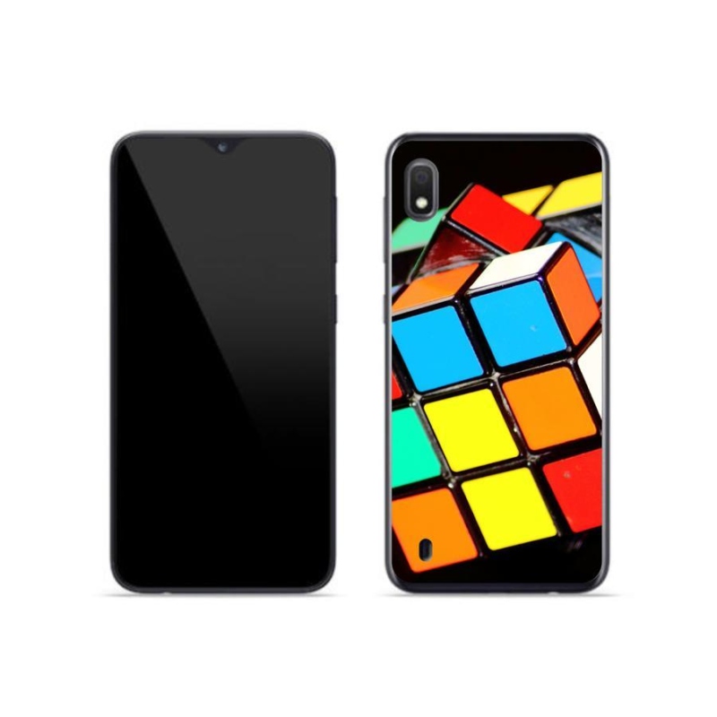 Gél tok mmCase mobiltelefonhoz Samsung Galaxy A10 - Rubik-kocka