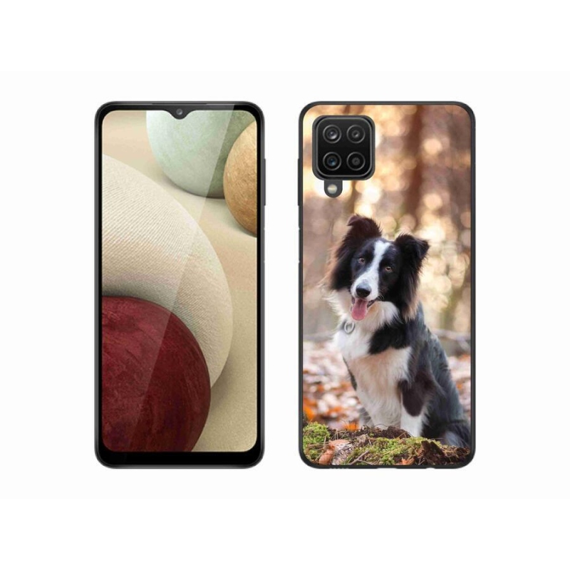 Gél tok mmCase mobiltelefonhoz Samsung Galaxy A12 - border colie 1