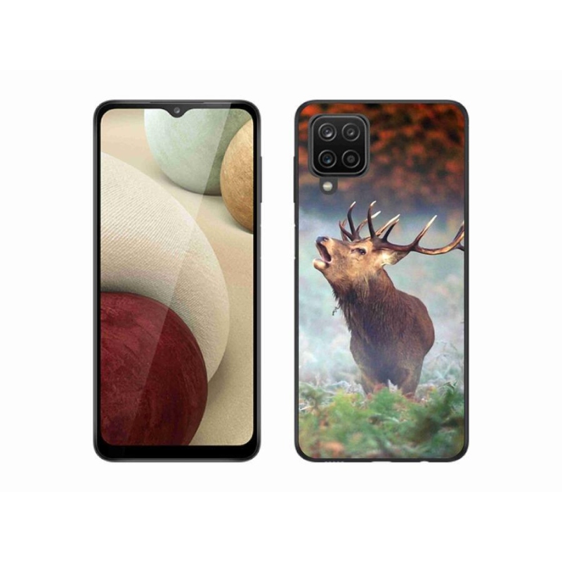 Gél tok mmCase mobil Samsung Galaxy A12 - szarvas 2