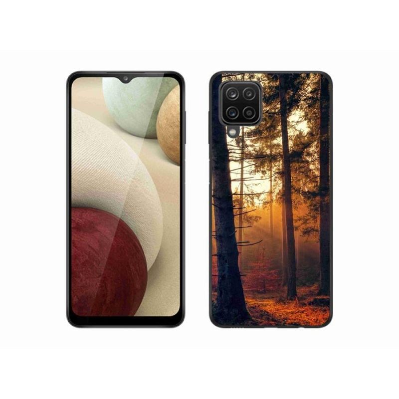 Gél tok mmCase Samsung Galaxy A12 készülékhez - erdő