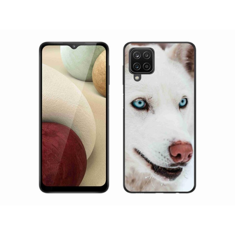 Gél tok mmCase a Samsung Galaxy A12 készülékhez - kutyaszemmel nézve