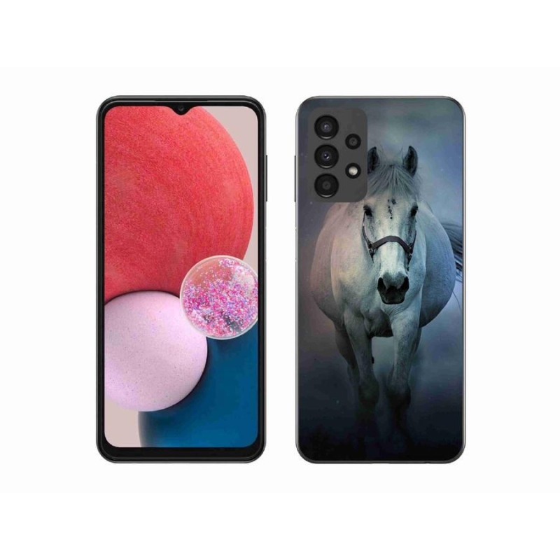 Gél tok mmCase Samsung Galaxy A13 4G - futó fehér lóhoz