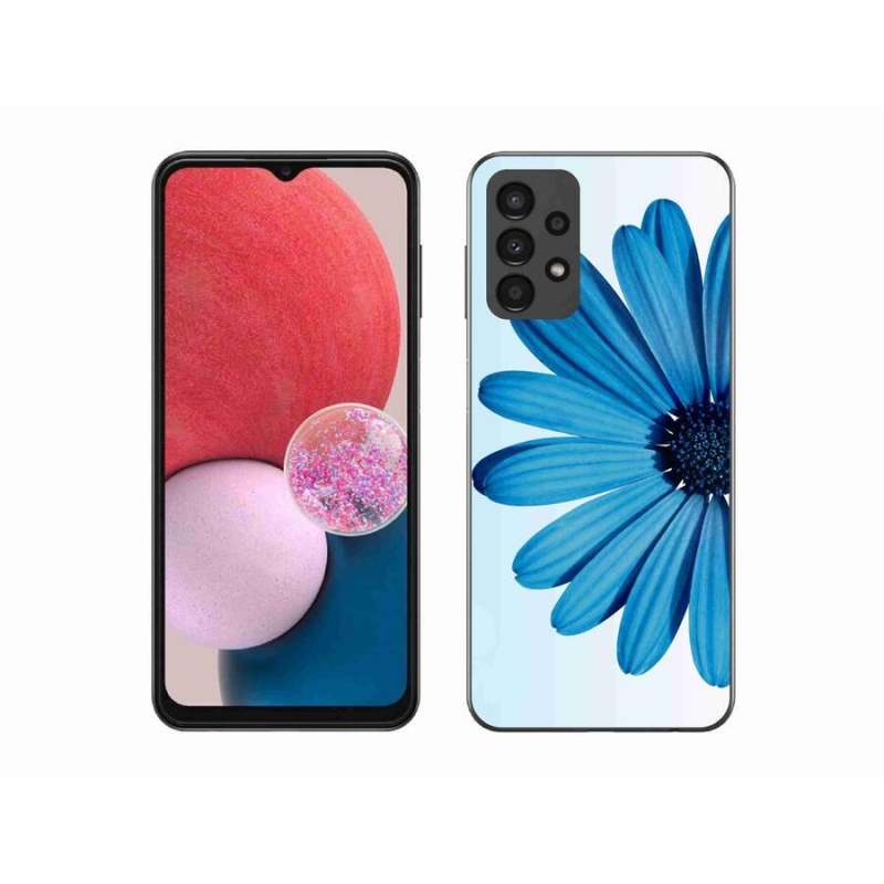 Gél tok mmCase a Samsung Galaxy A13 4G készülékhez - kék százszorszép